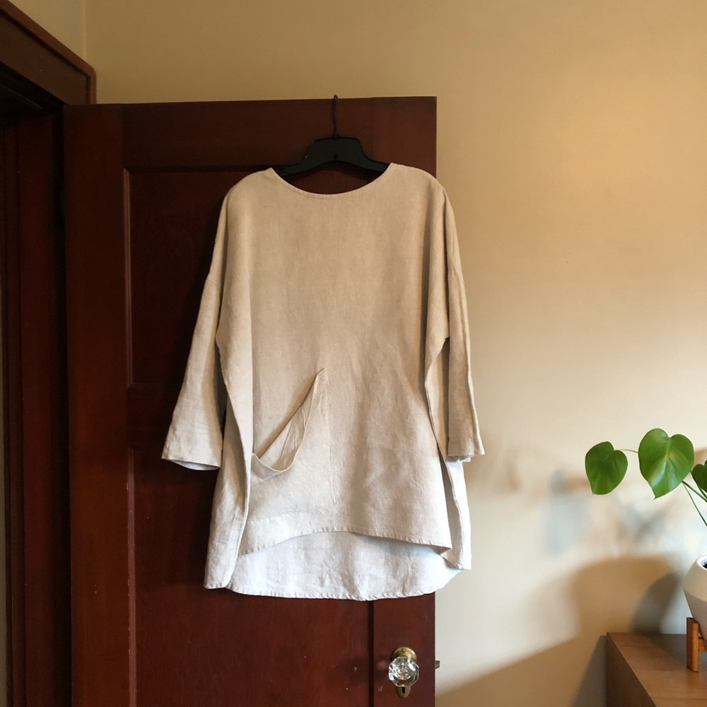 Elizabeth Suzann Harper Tunic in Flax Linen